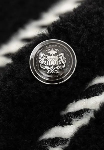 Chanel-Inspired Woven Quilted Short Jacket