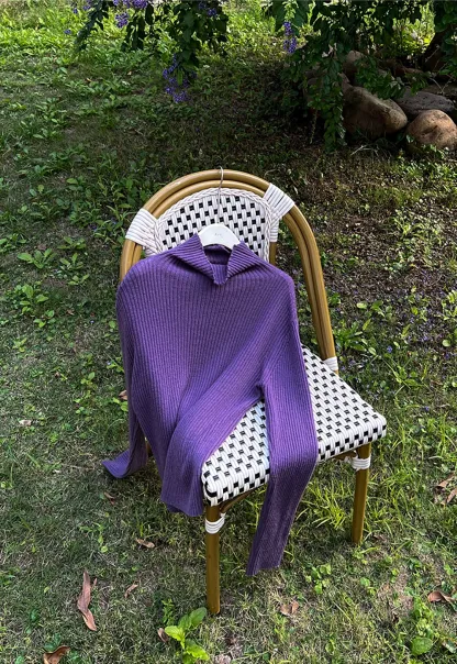 Women Ribbed Turtleneck Sweater for Fall