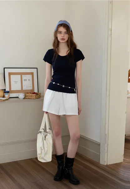 Women’s Basic Round Neck Short Sleeve T-Shirt