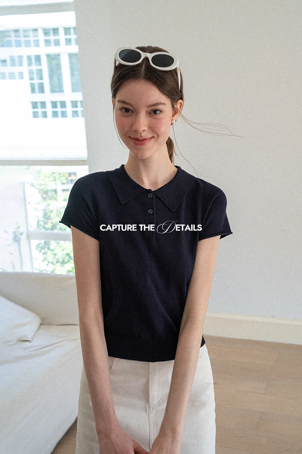 Short Sleeve Knit Polo Shirt