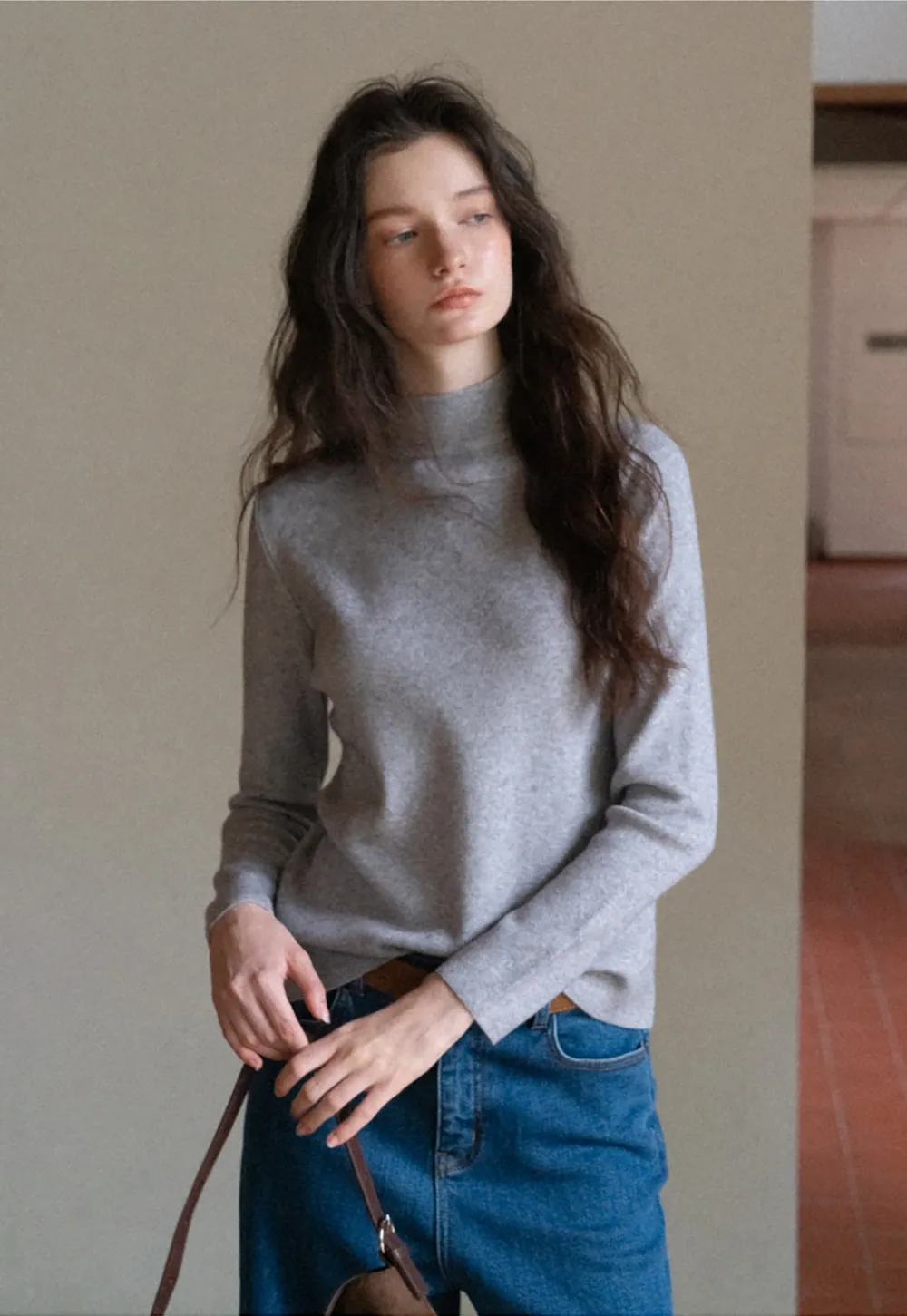 Women Soft Knit Turtleneck Sweater