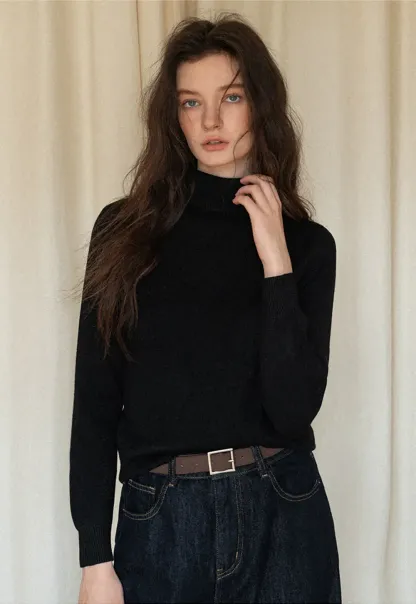 Soft Ribbed Turtleneck Sweater