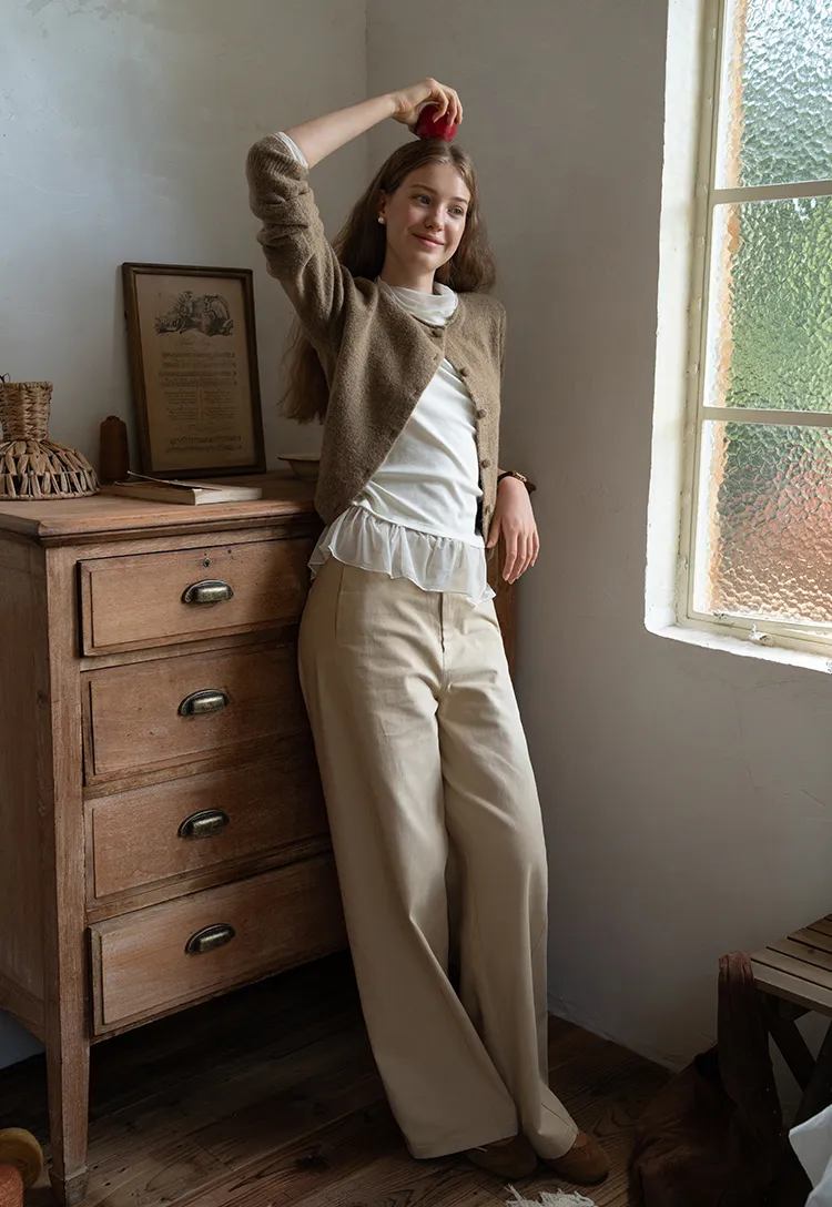 Belted Wide-Leg Trousers