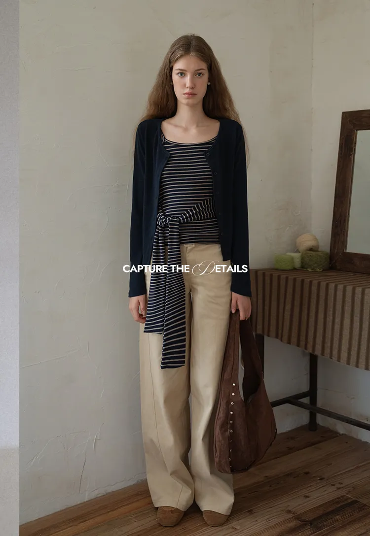 Belted Wide-Leg Trousers