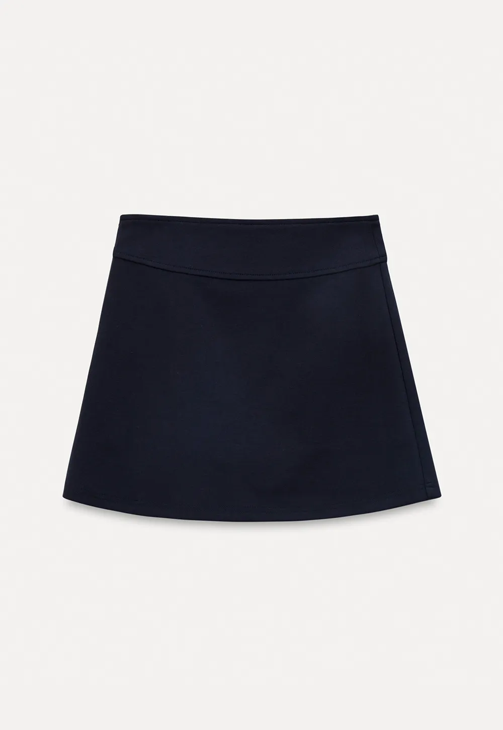 A-line mini skirt with elastic waistband