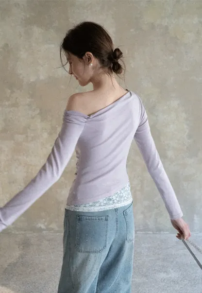 Wide leg jeans with subtle dot embellishments