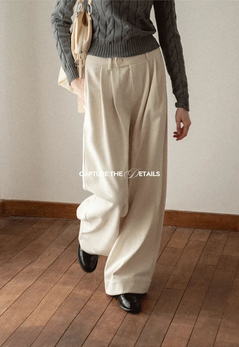 Elegant Wide Leg Trousers High Waist Design for Women