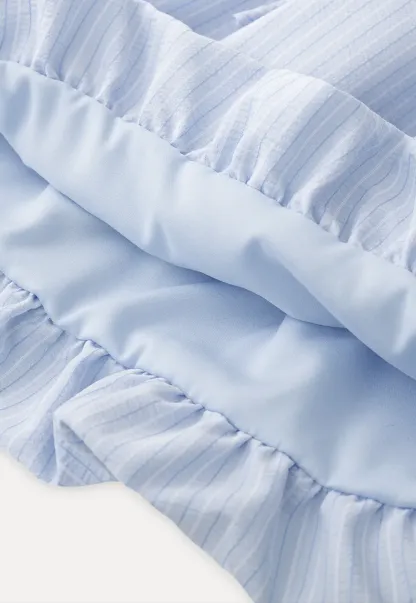 Puffed skirt with drawstring waist