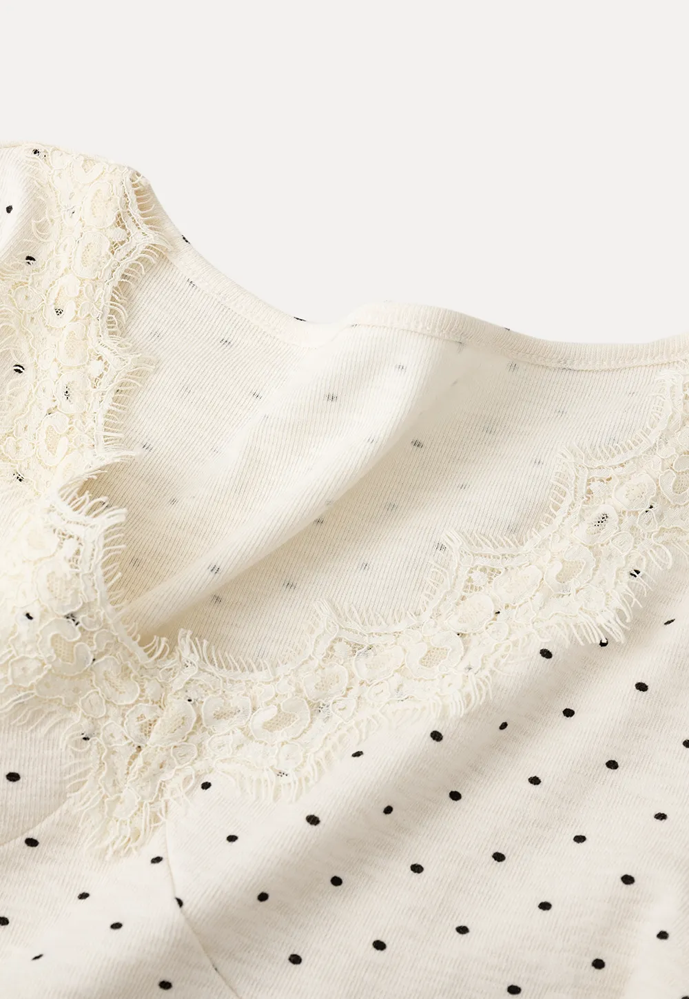 Polka Dot Short Sleeve T Shirt