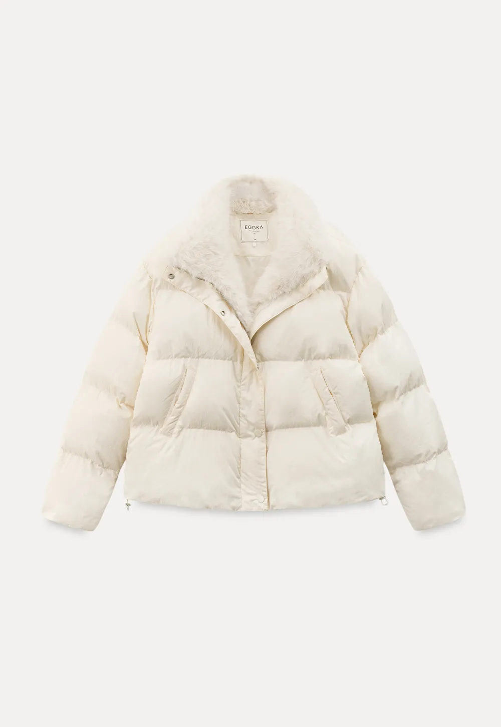 Fur Collar Puffy Short Jacket