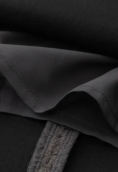 Wool Blend Sleeveless Dress with Faux Fur Collar