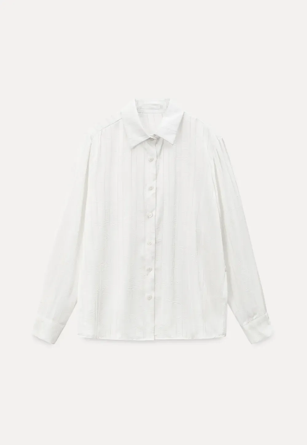 Long Sleeve Button Down Shirt with Vertical Stripes