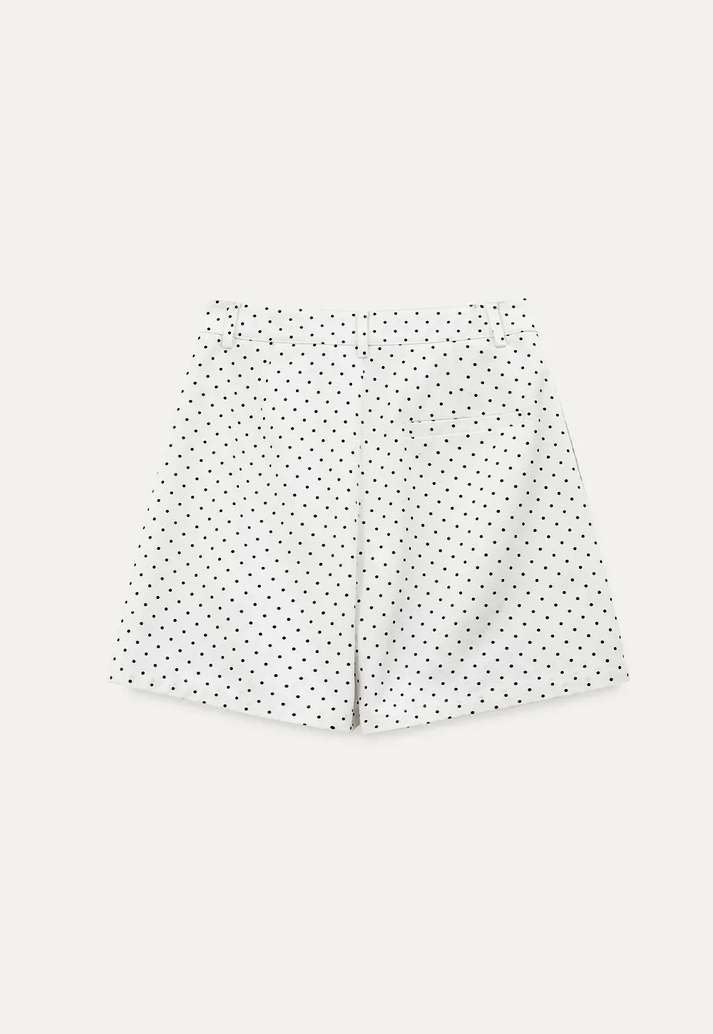 Polka Dot Shorts with Pleated Design