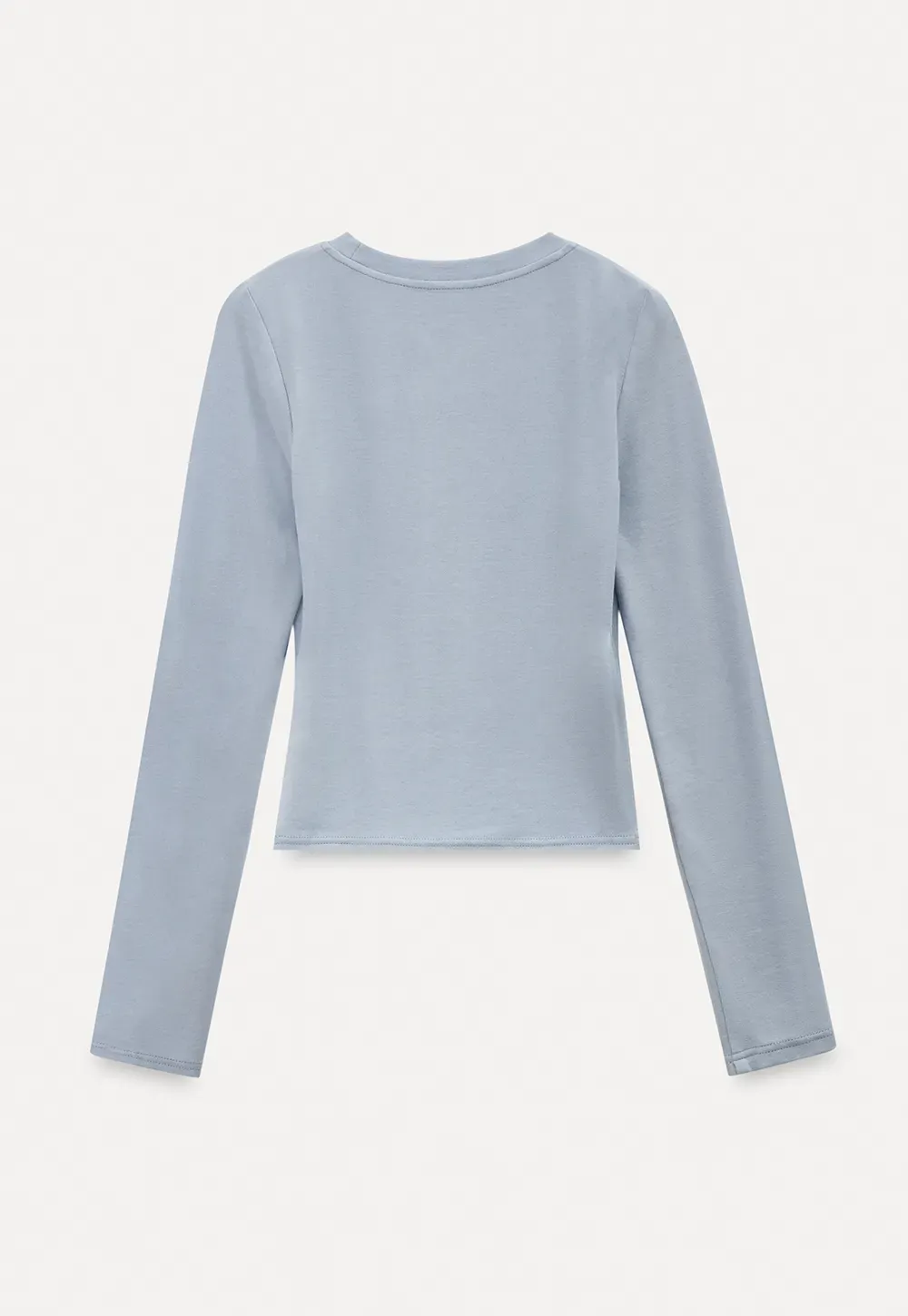 Elegant Long Sleeve Top with Neck Tie Detail