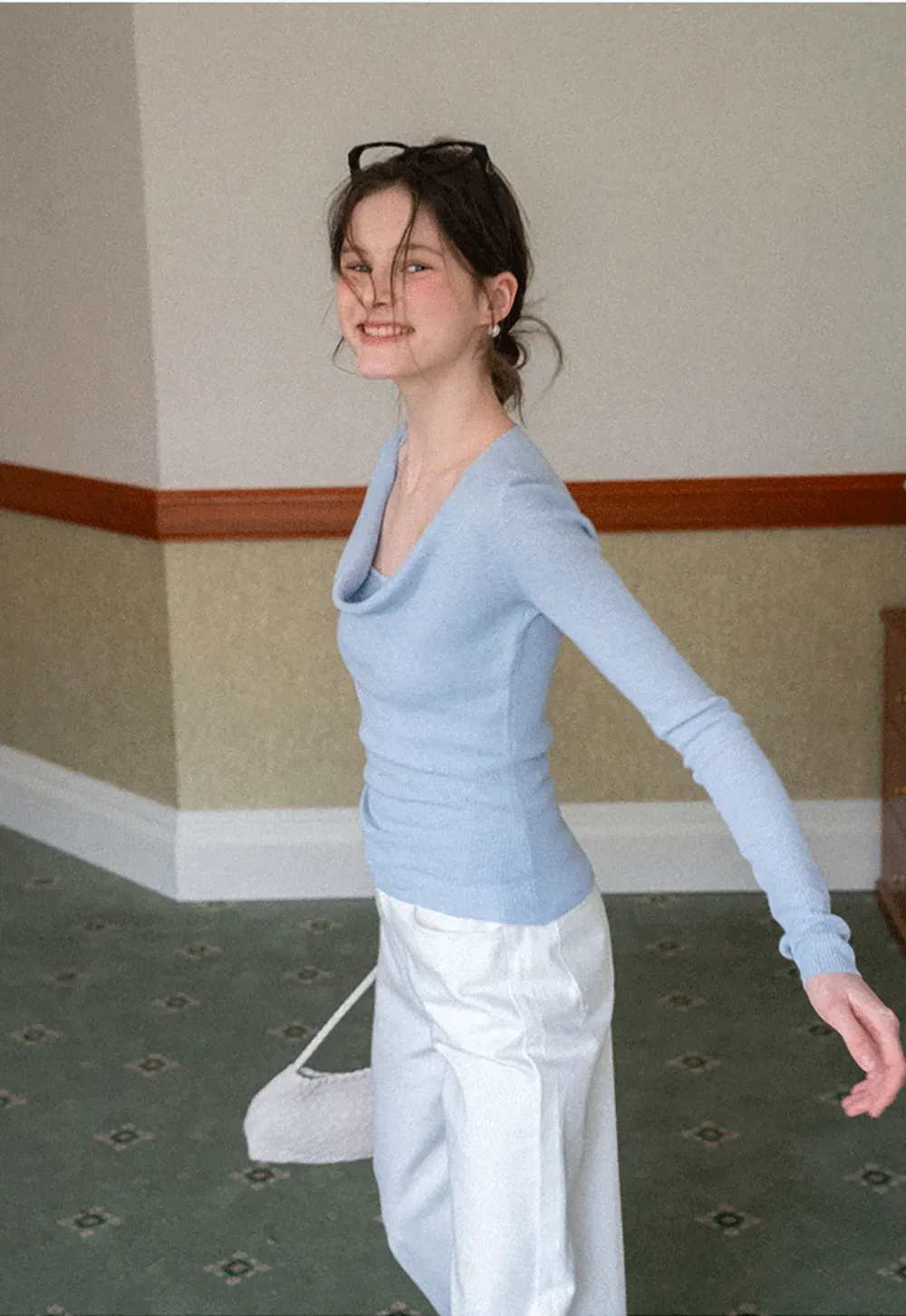 Woolen knit sweater and tank top