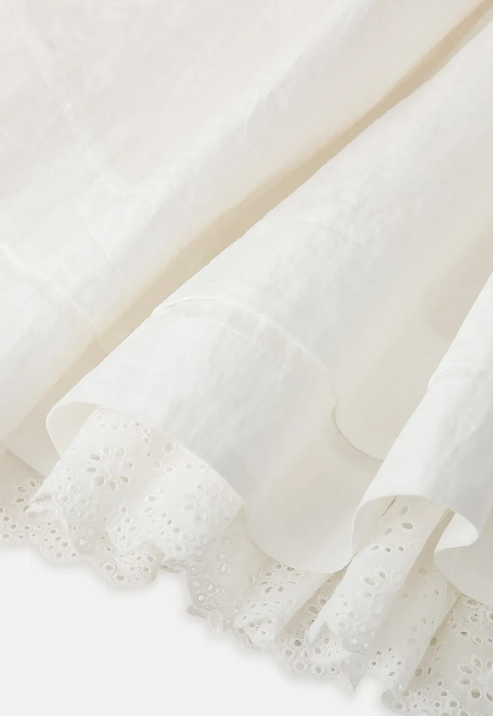 Elegant Flared Skirt with Lace Trim