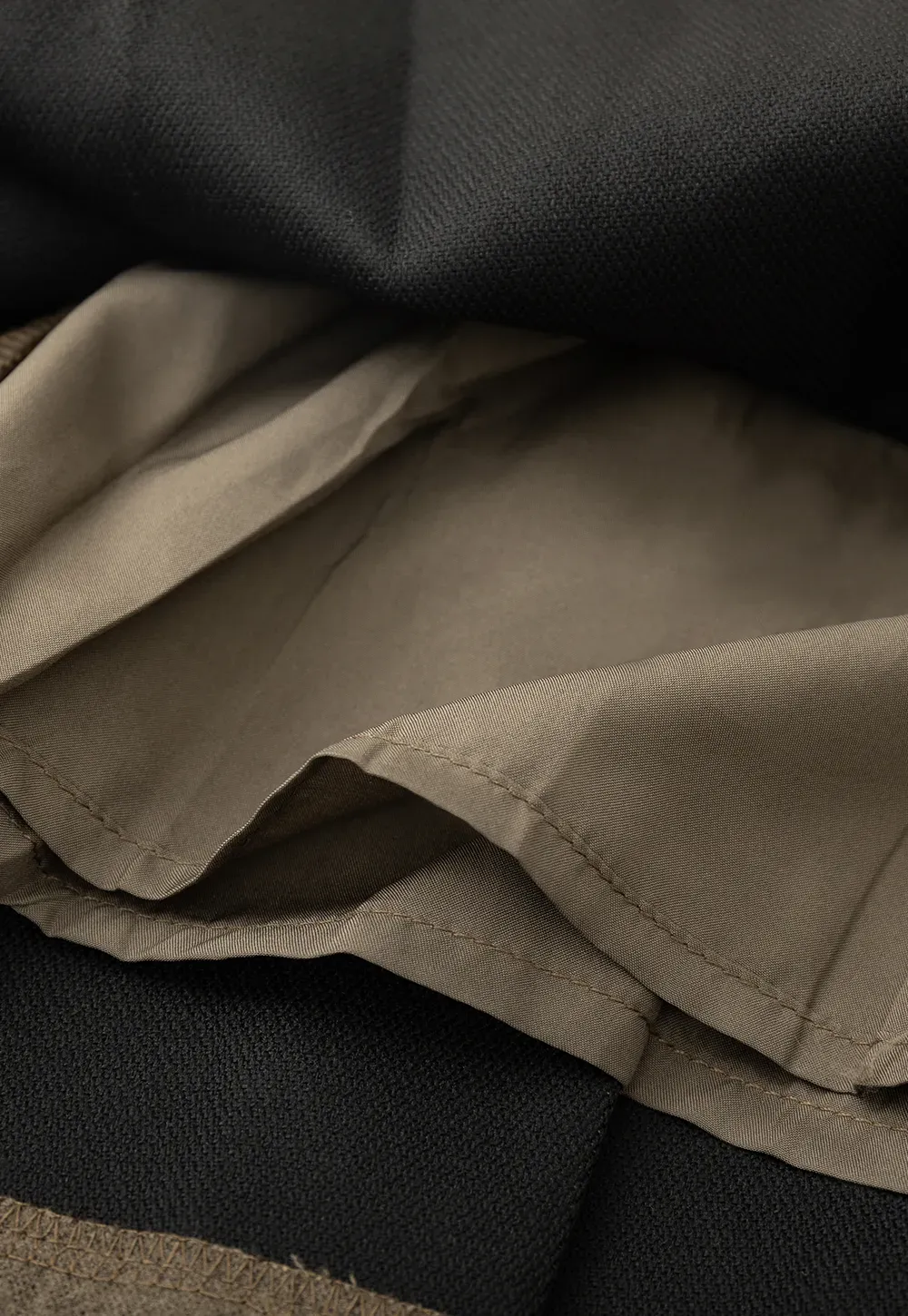 Pleated Mini Skirt with Belt Detail