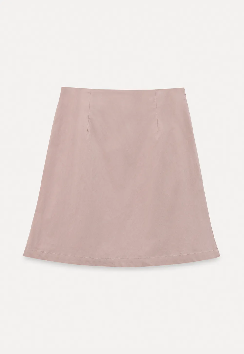 A-line mini skirt with front darts and clean hem