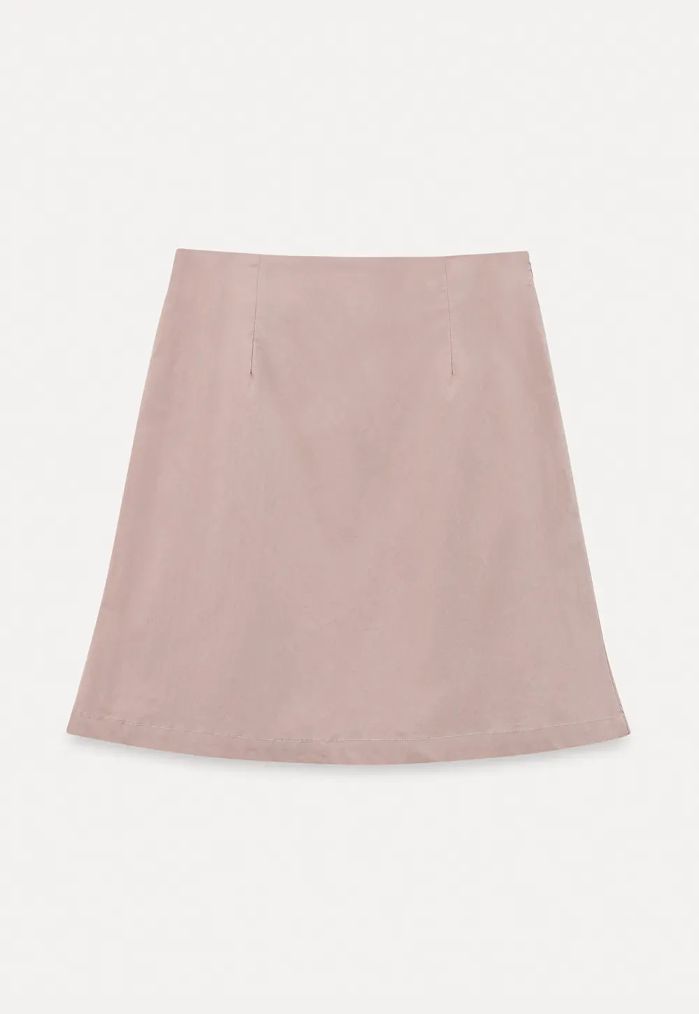 A-line mini skirt with front darts and clean hem