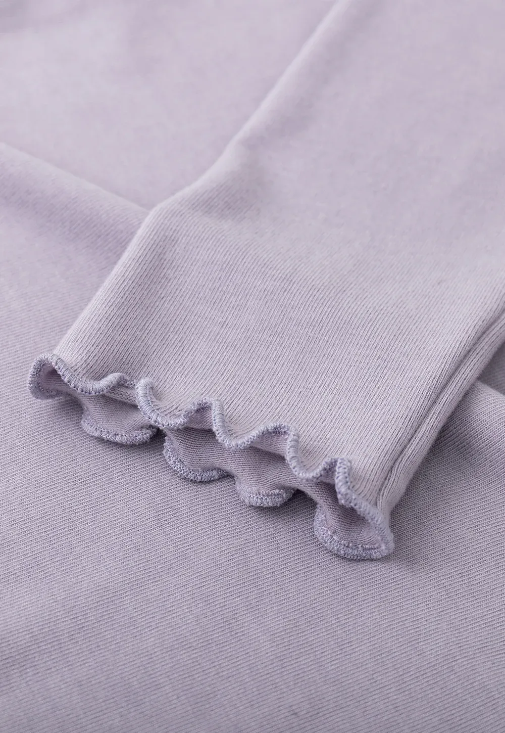 Elegant High Neck Long Sleeve Top with Ruffle Detail