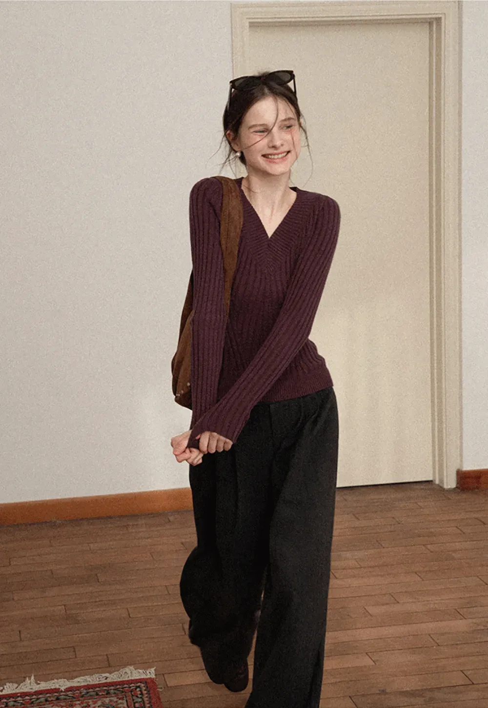 Elegant Wide Leg Trousers High Waist Design for Women