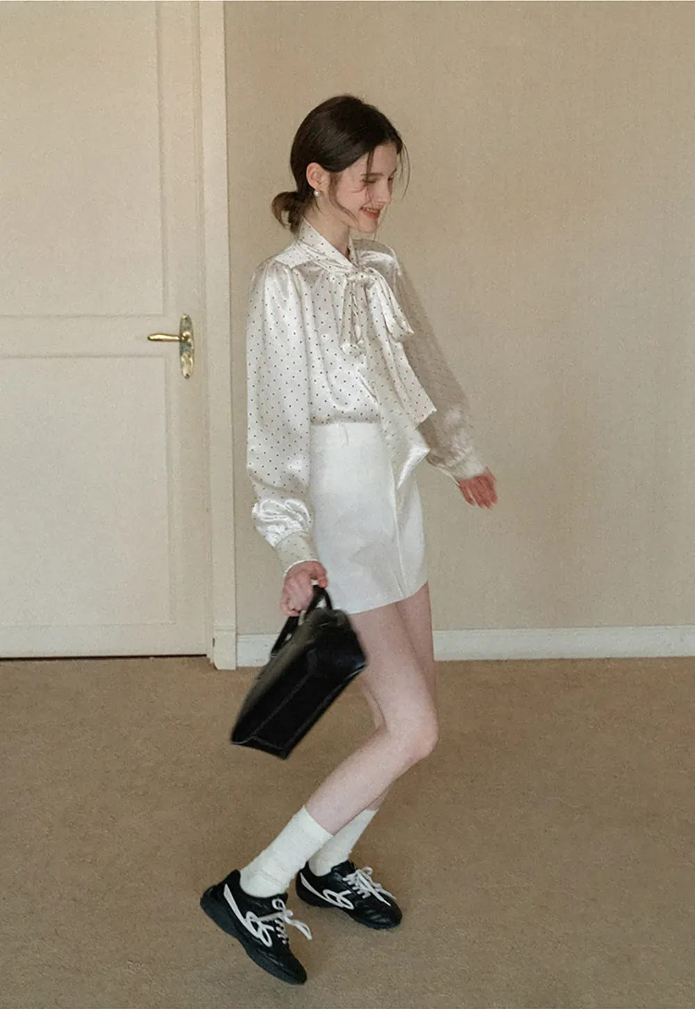 Elegant Mini Skirt with High Waist Design