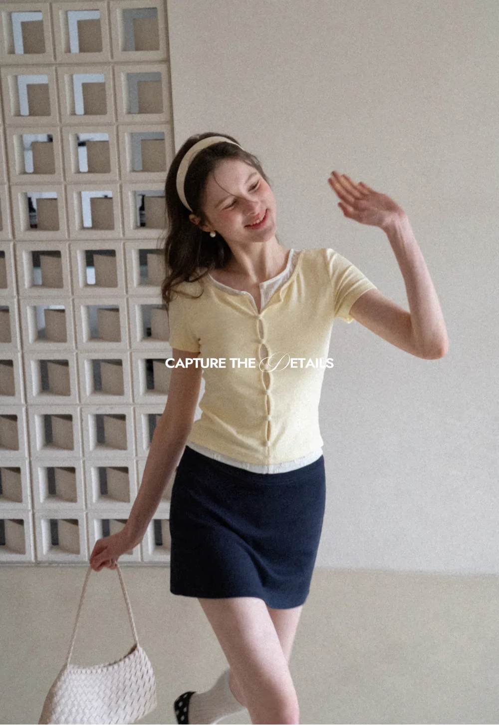 Short Sleeve T Shirt with Lace Trim