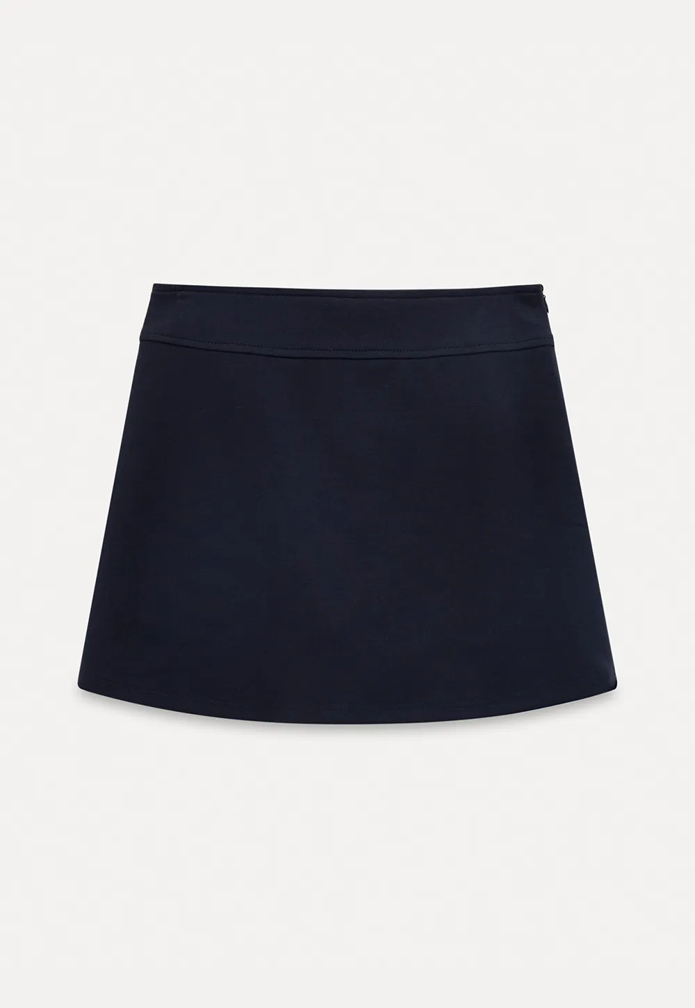 A-line mini skirt with elastic waistband