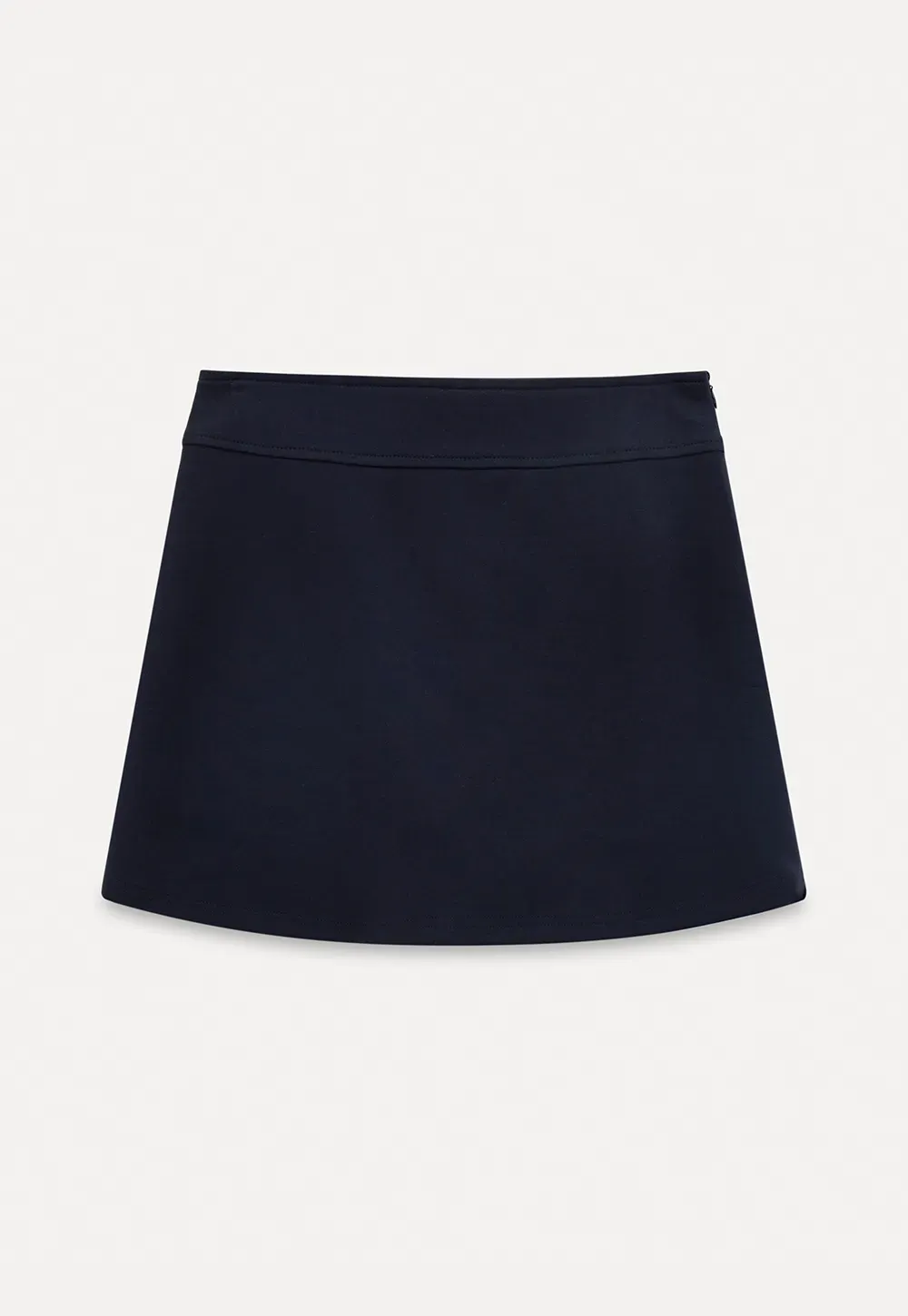 A-line mini skirt with elastic waistband