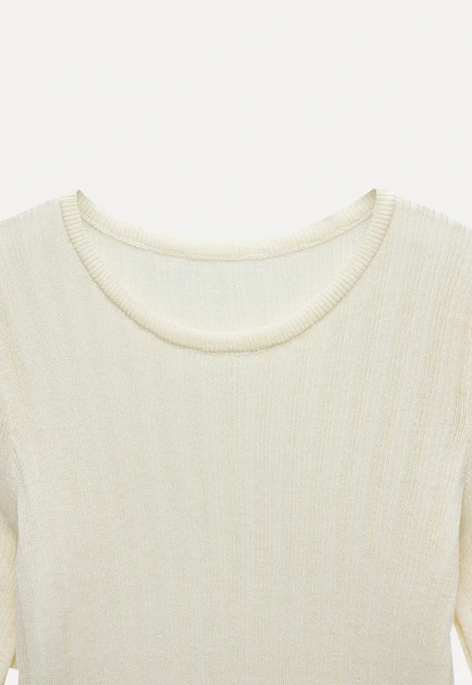 Ribbed Long-Sleeve Tee
