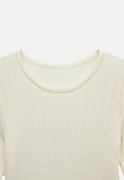 Ribbed Long-Sleeve Tee
