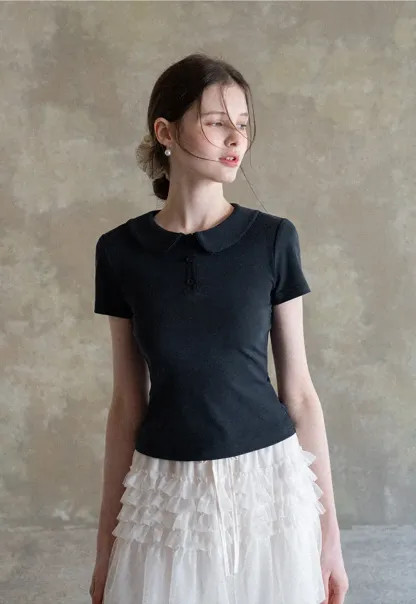 Tiered Ruffled Sheer Skirt with Drawstring Waist