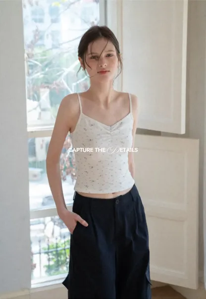 Wide Leg Pleated Casual Pants