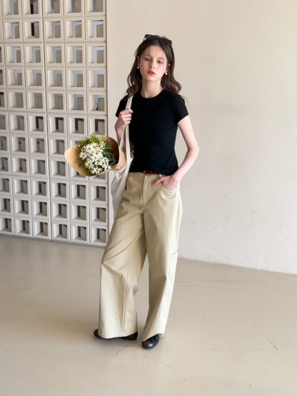 Slim Fit Short Sleeve Crew Neck T Shirt