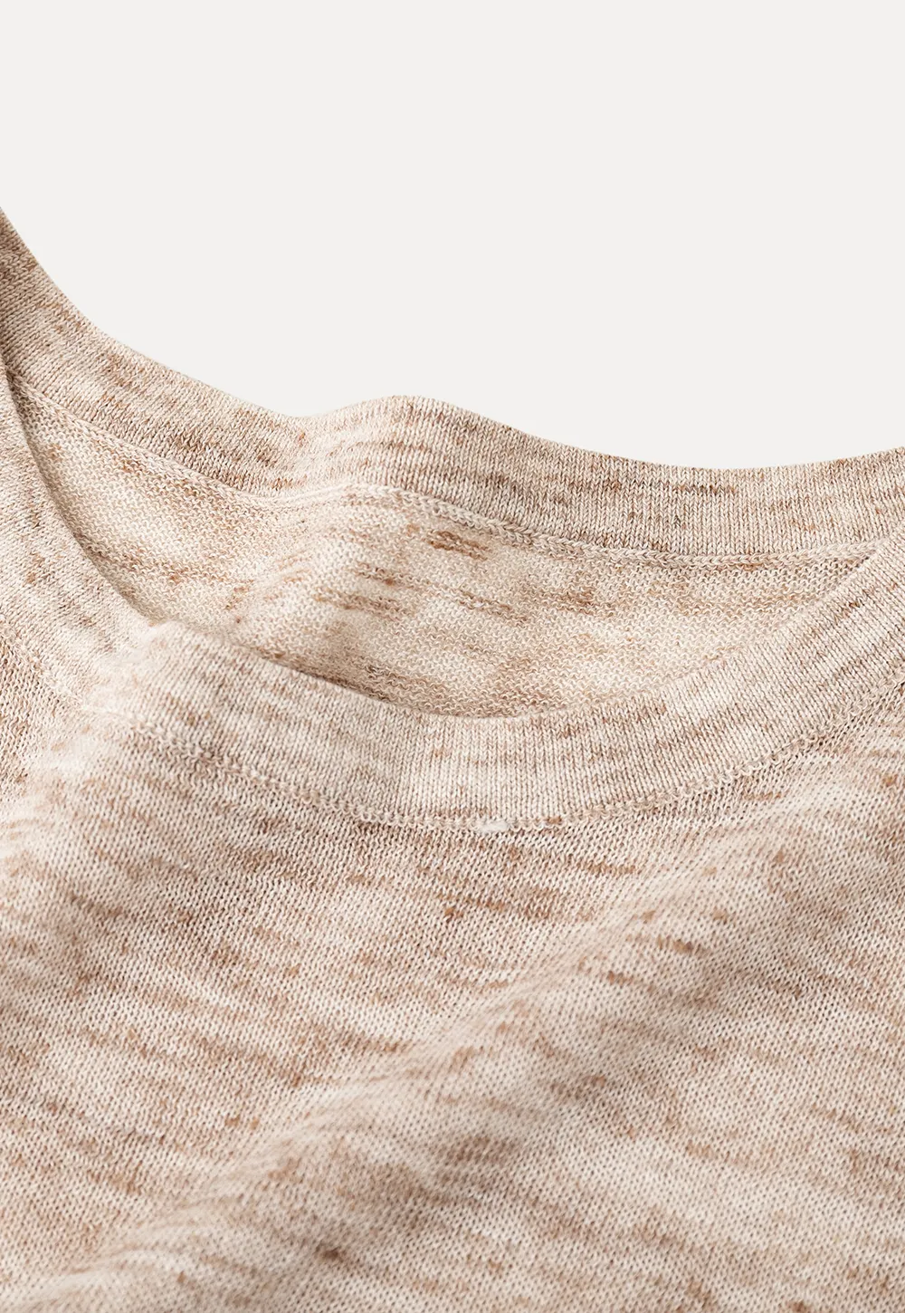 Short Sleeve Knit Sweater with Neck Tie Detail