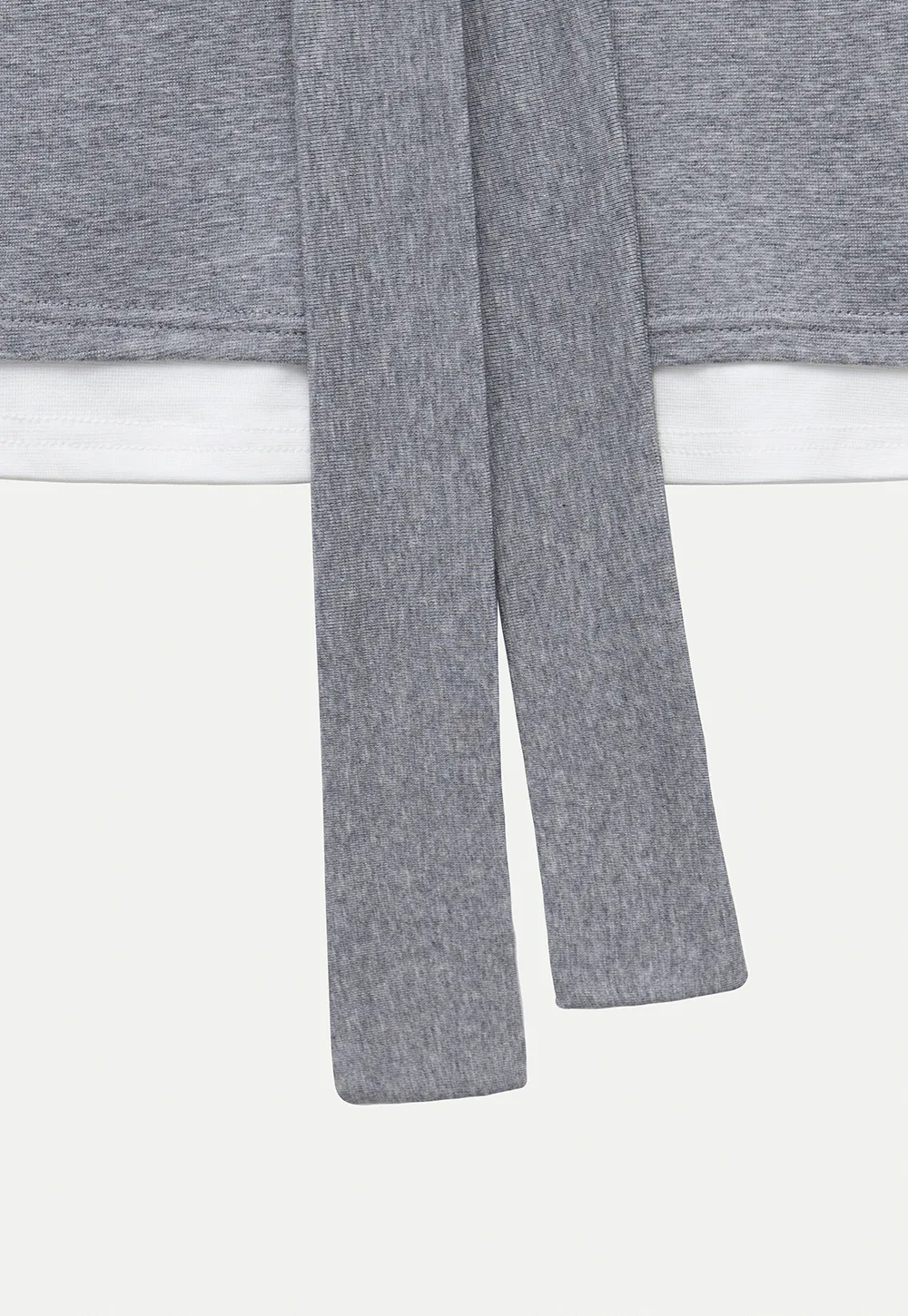 Layered Look Knit Tank with Back Tie