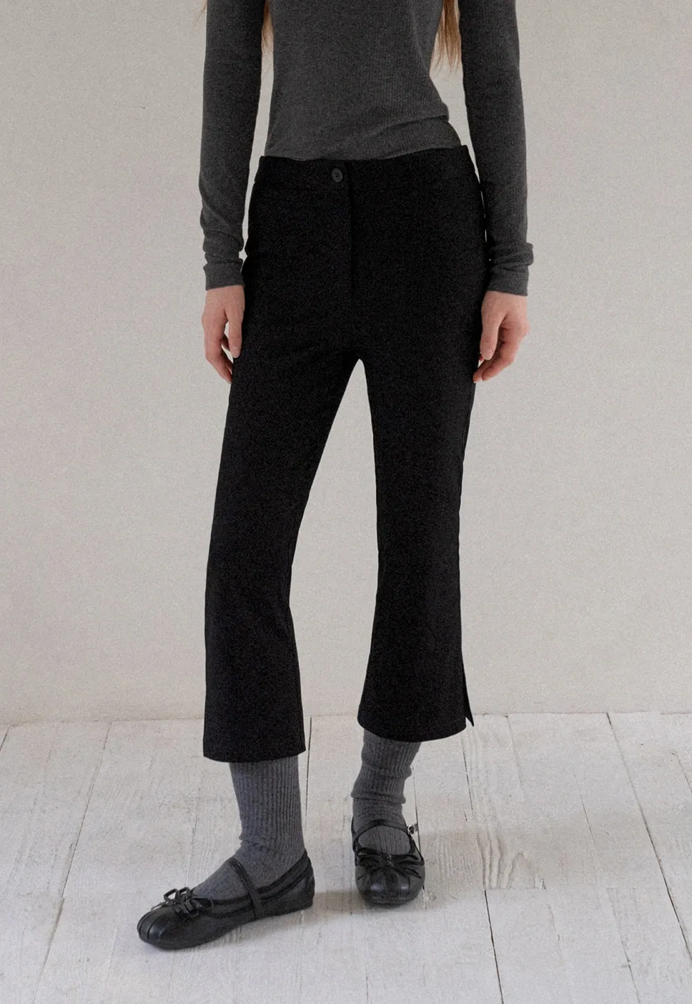 Women High Waist Slim Fit Trousers Minimalist Style