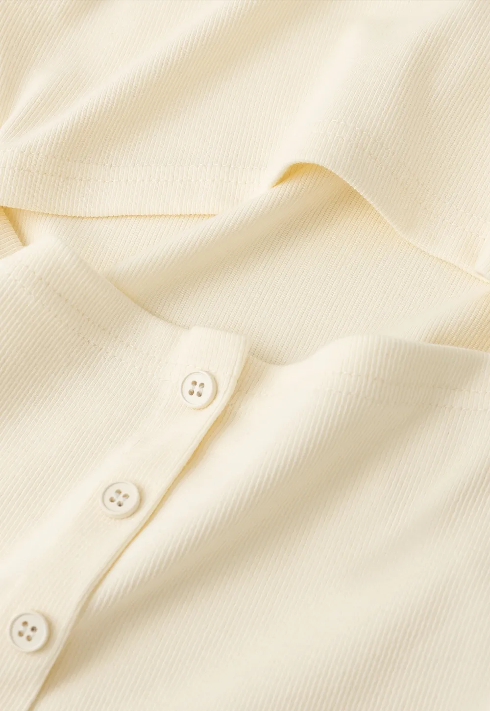 Short Sleeve Crop Top with Back Buttons