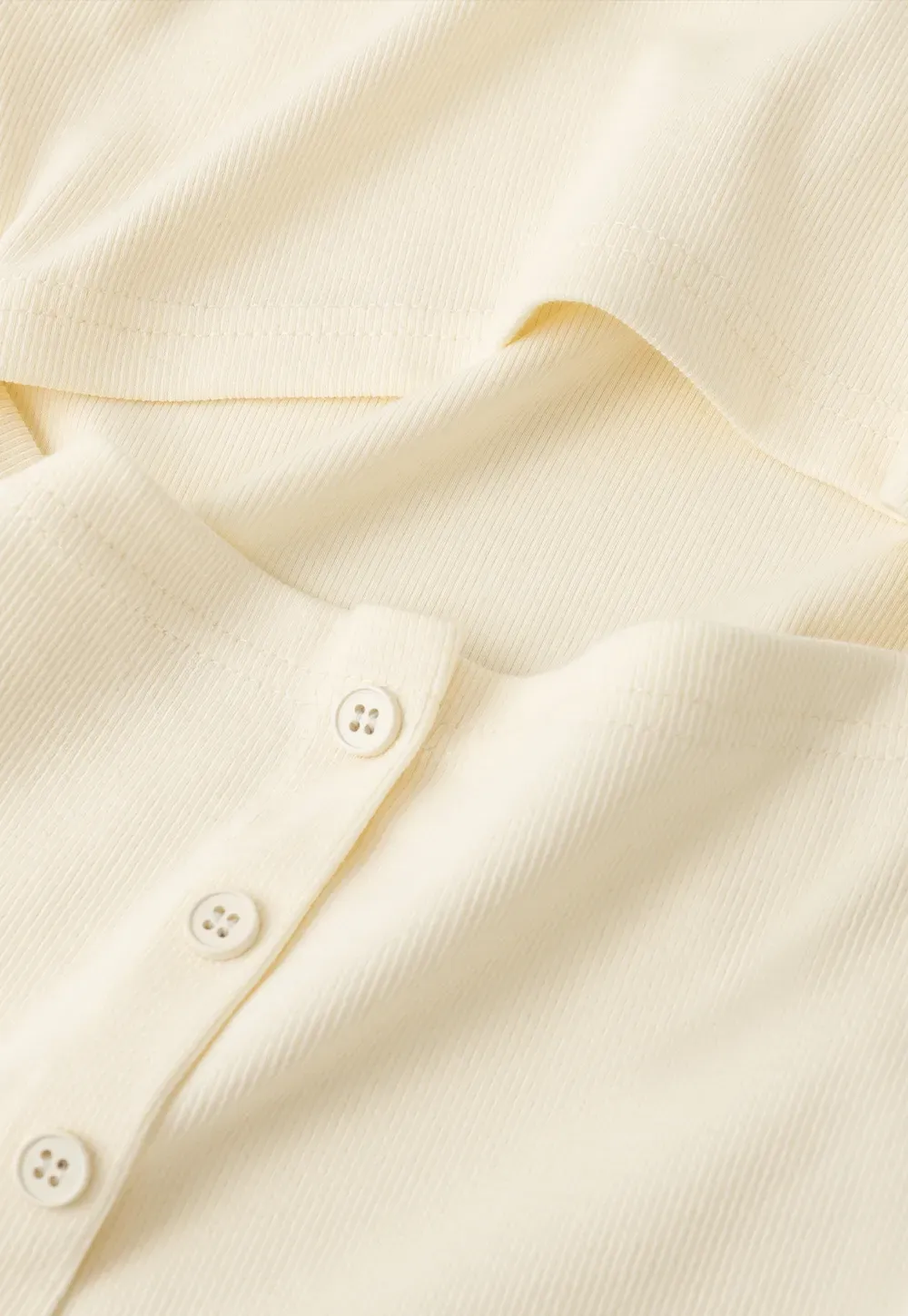 Short Sleeve Crop Top with Back Buttons