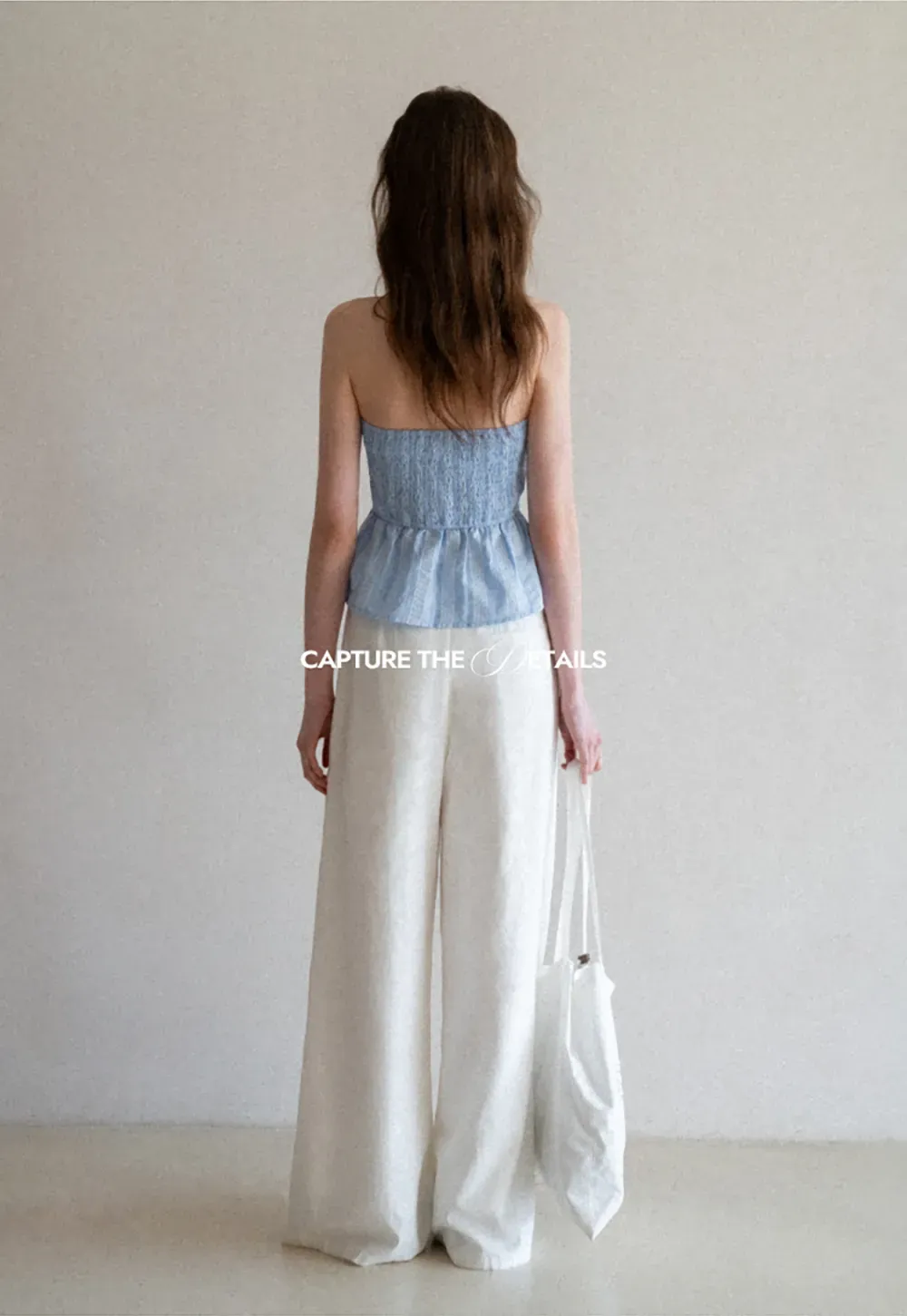 Halter Neck Top with Ruffled Detail