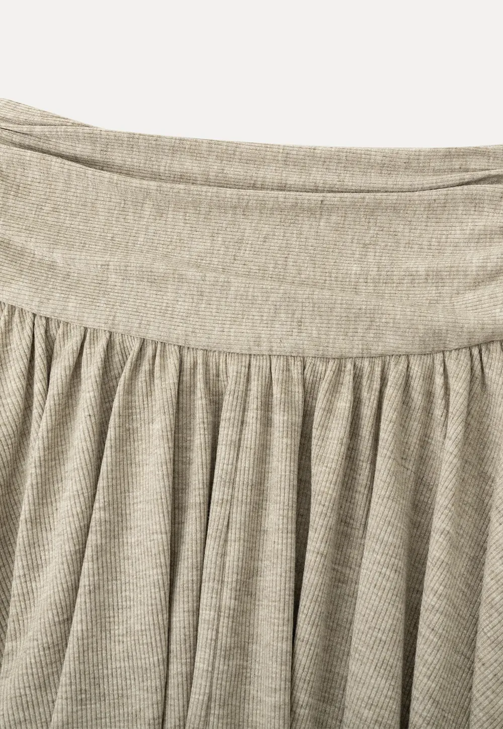 Long sleeve button front top and asymmetrical skirt