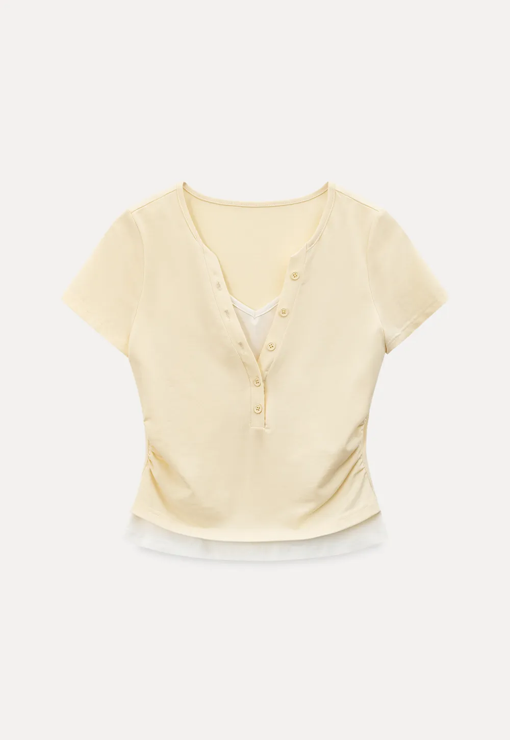 Short Sleeve T Shirt with Round Neck