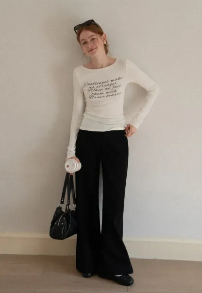 Wide Leg Denim Jeans with Belt Loop