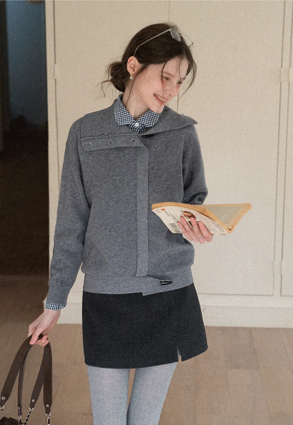 Turtleneck Knit Sweater for Women