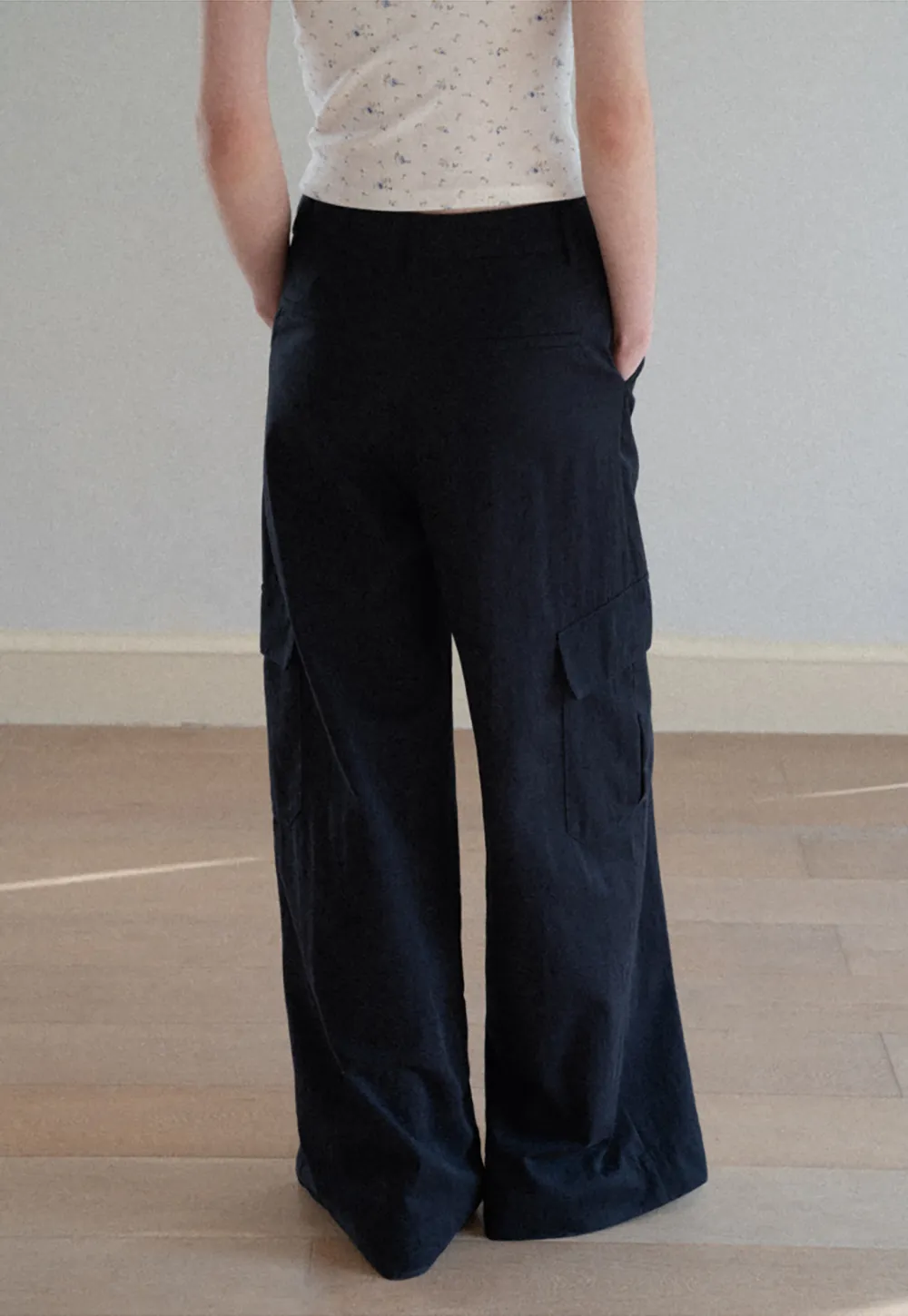 Wide Leg Pleated Casual Pants