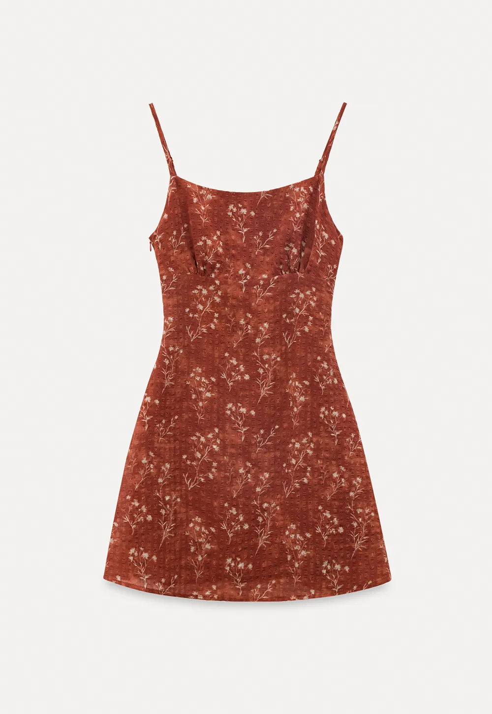 Floral Print Slip Dress with Thin Straps