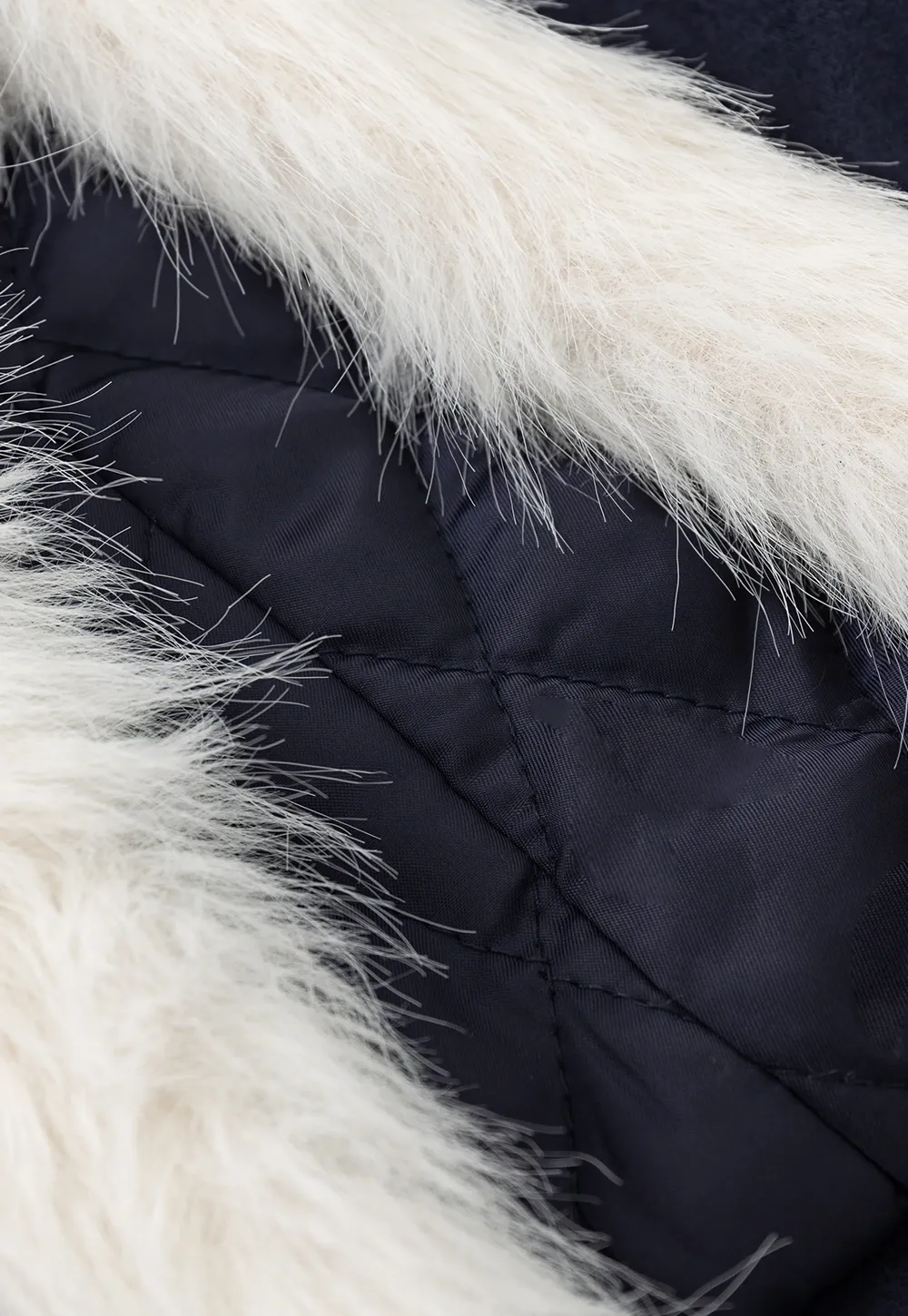 Chic Cropped Jacket with Faux Fur Collar