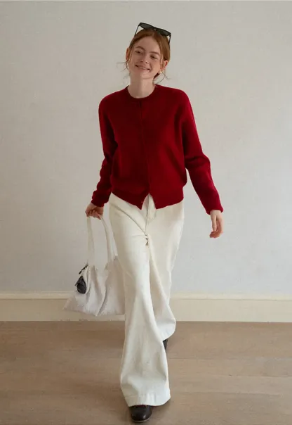 Wide Leg Denim Jeans with Belt Loop