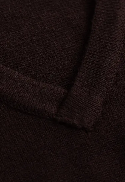 Womens V-Neck Knit Sweater