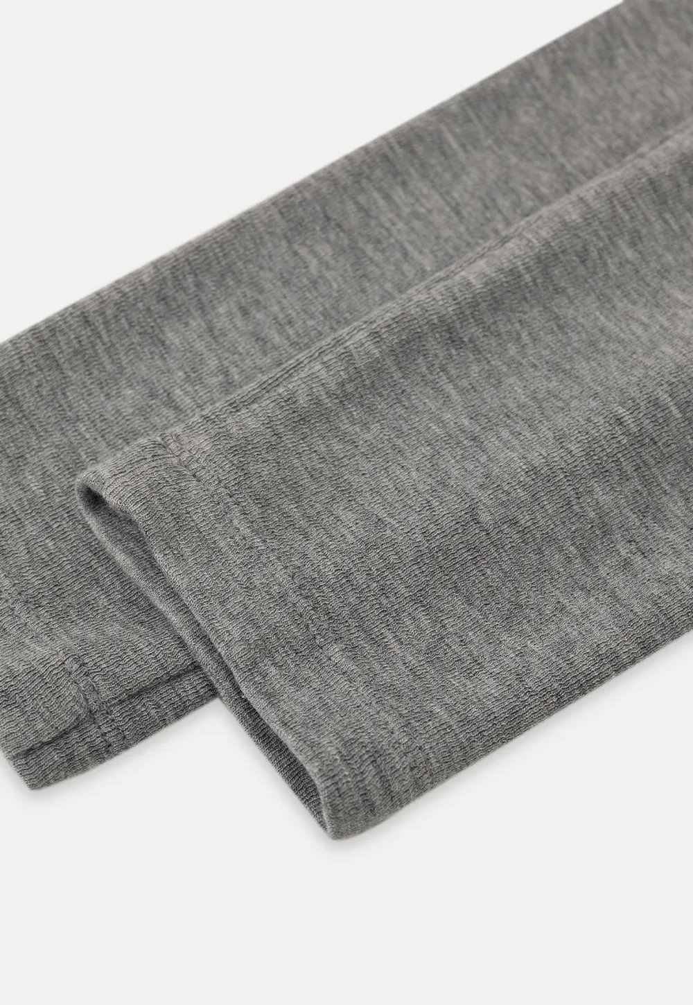 Stylish Gray Long-Sleeve Turtleneck Top